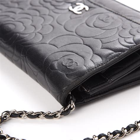 new chanel camellia wallet|Chanel small wallet on chain.